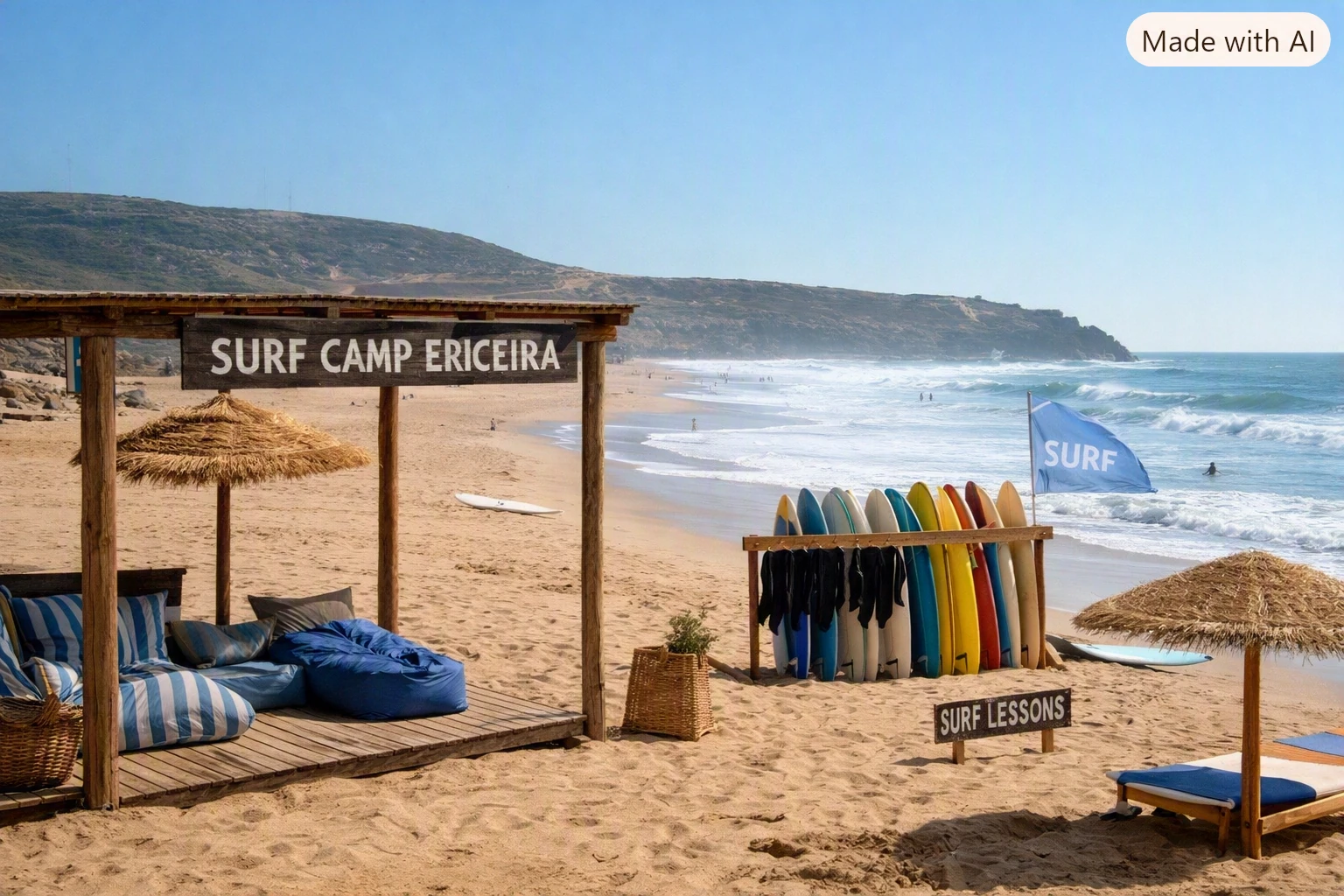 Surf Camp Ericeira Portugal - Foz do lizandro beach